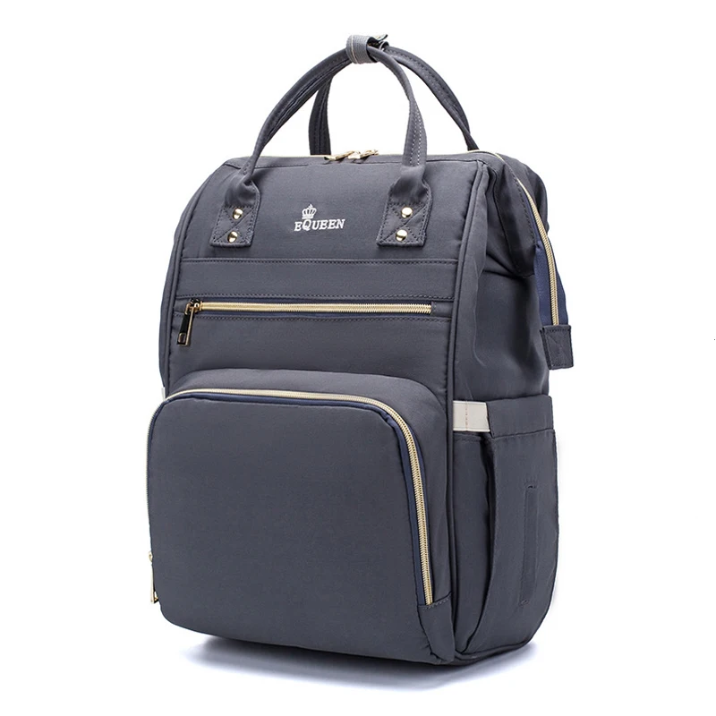 Рюкзак для подгузников, сумка для мам, большой емкости, многофункциональные влагостойкие, уличные, для путешествия, сумки для подгузников, для ухода за ребенком - Цвет: M30-gray