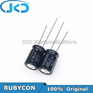 алюминиевый электролитический конденсатор RUBYCON 2, 2 мкФ 400V 8*11, 5mm BXC/BXA Series 105 ℃ 2.2UF400V 400V2.2UF 8x11.5mm