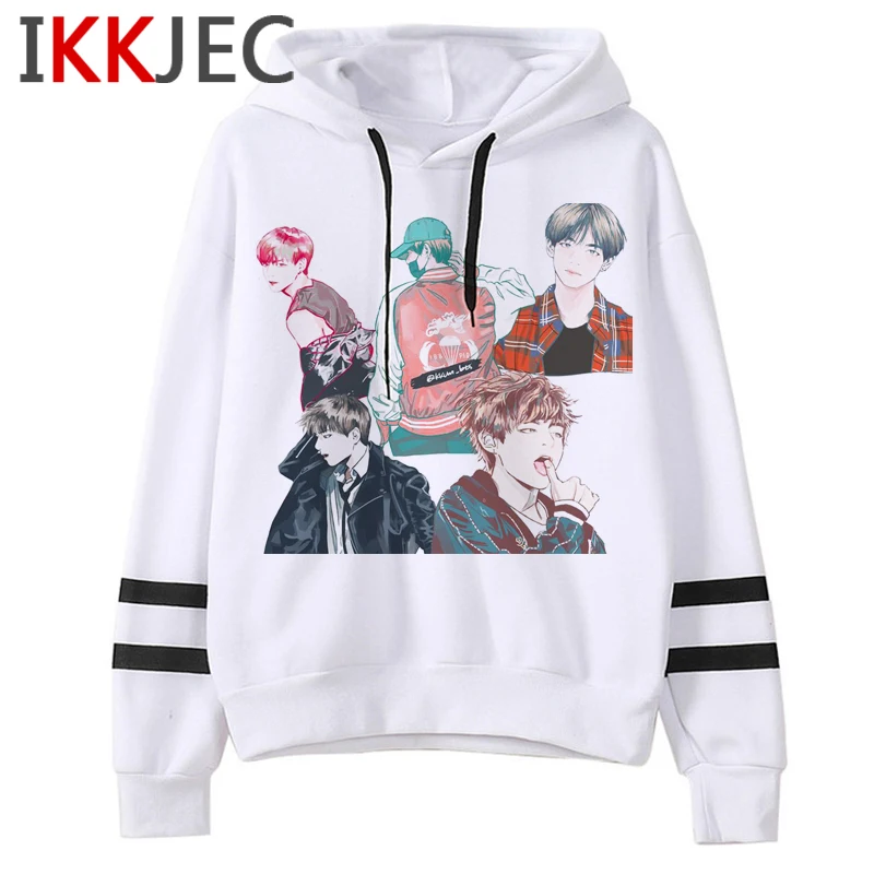 Bangtan Boys Harajuku Kawaii Hoodies Women Ullzang V Jin Jimin Jungkook J-hope Suga RM Cute Sweatsh