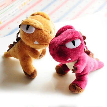 

Dinosaur Plush Toys Soft Stuffed Dolls Small Keychains Bag Plush toy lovely Keychain Stuffed toy doll girls gifts bag deco