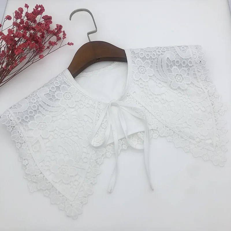 

2023 Women Fashion Big Lapel Fake Collar Shawl Girls Shirt Dress Detachable Collars Lapel Necklace Decrative Female Nep Kraagie