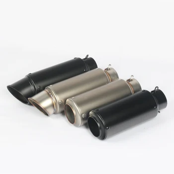 51mm Universal Motorcycle Exhaust Muffler Tube Pipe for ATV Modified Scooter Dirt Bike Stainless Steel