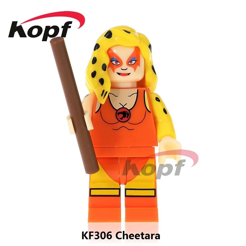 KF311 Супер Герои строительные блоки Thundercats Cheetara Pantro Tigro Lion-O Bengali Американский ТВ фильм bricksps детские игрушки - Цвет: KF306  Without Box