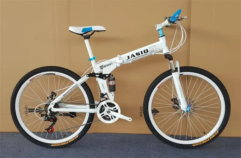 Folding Mountain Bike mountain bike 26-inch steel 21-speed bicycles dual disc brakes variable speed road bikes racing bicycle