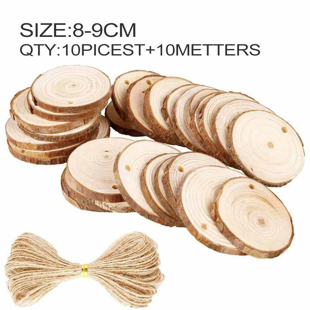10pieces 4-9 см 10~ 30 шт. Чип из натурального соснового дерева полированная основа ручной работы с лай деревянные подставки DIY ремесла Свадебная вечеринка живопись - Цвет: 10pieces