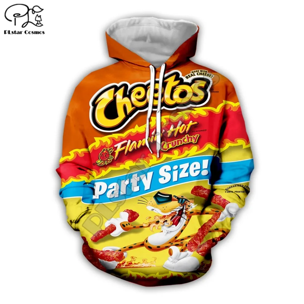 Семейные толстовки с 3D принтом «Cheetos», унисекс, пуловер с длинными рукавами для детей, мама папа, Harajuku, футболка, Cпортивные костюмы толстовки