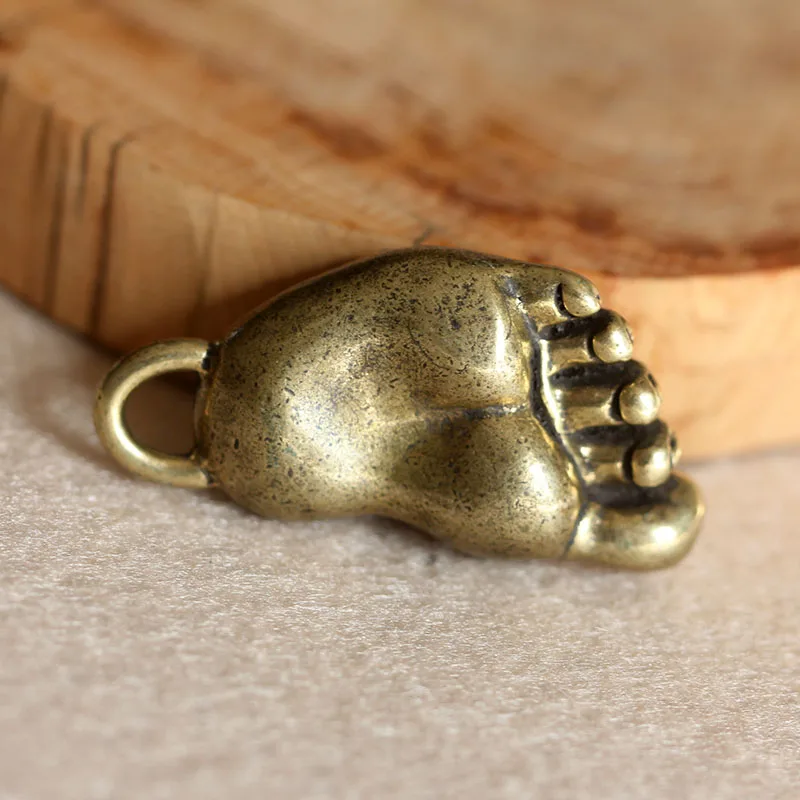 Brass Spider Feet keychain (15)