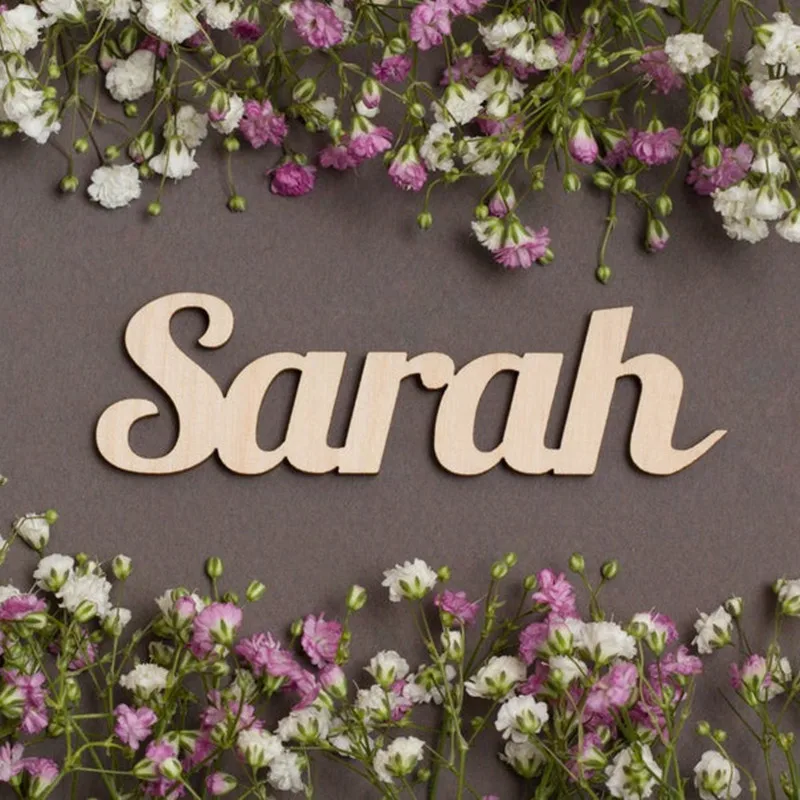 Custom Wood Name Sign Living Room Decor Personalized Wedding