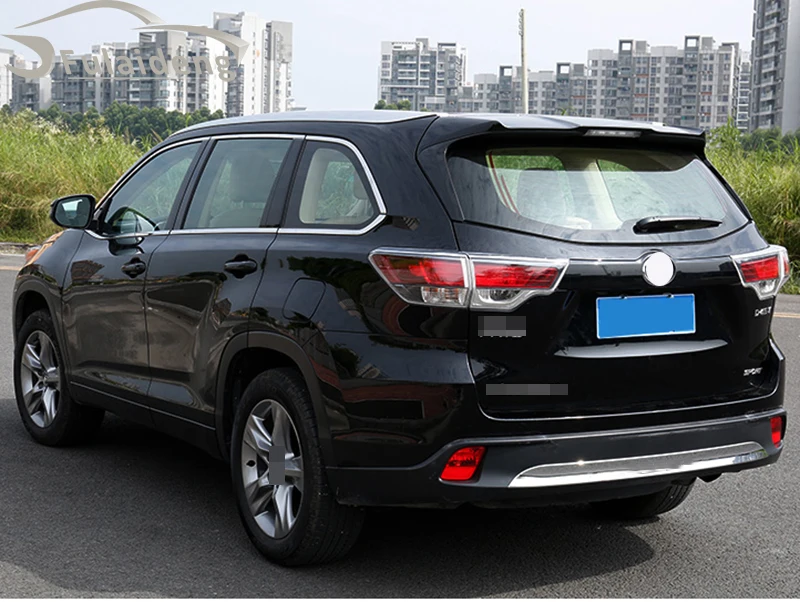1 шт. для Toyota Highlander- ABS хромированный задний бампер крышка Украшение протектор отделка автомобиля стильный аксессуар