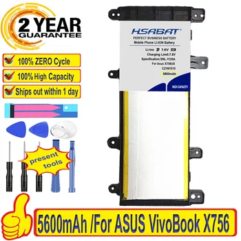 

Top Brand 100% New 5600mAh C21N1515 Laptop Battery for ASUS VivoBook X756 X756UA X756UJ X756UX X756UB X756UQ X756UV X756UW