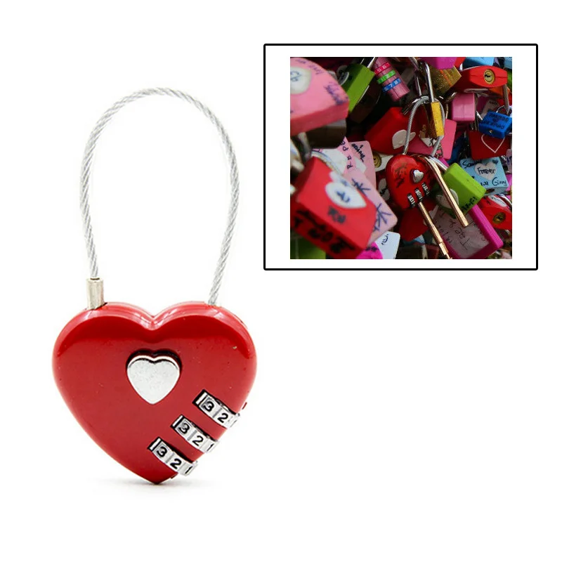 DIDIHOU-1pcs-Heart-Shaped-Padlock-3-Dial-Digit-Password-Lock-Luggage-Password-Padlock-Double-Mood-Love