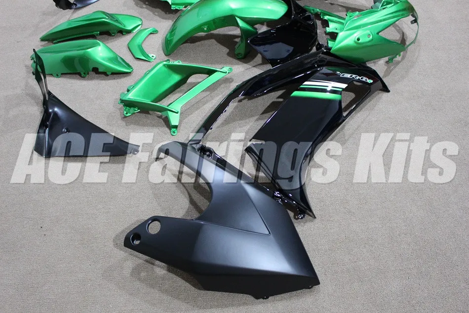 Easy Installation New ABS Fairings kit Fit for Kawasaki Ninja 650R ER-6F 12 13 14 15 650 ER6F 2012 2013 black green FR