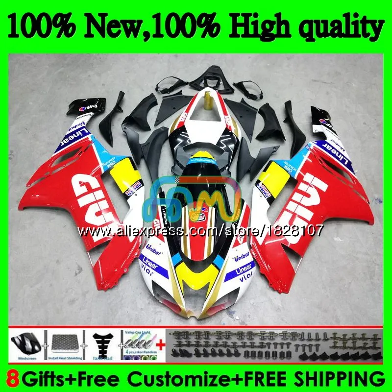 Корпус для KAWASAKI ZX 6R 6 R 600CC ZX636 10BS. 148 ZX-636 ZX600 600 CC ZX-6R ZX 636 ZX6R 07 08 2007 Топ красный 2008 Обтекатели комплект - Цвет: No. 1