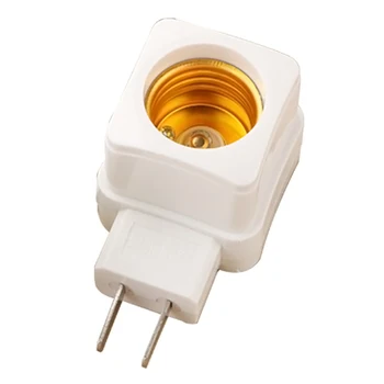 

Rotary E27 Plug-in Screw LED Light Bulb Holder Lamp Base Socket Plug Adapter Converter With ON/OFF Button