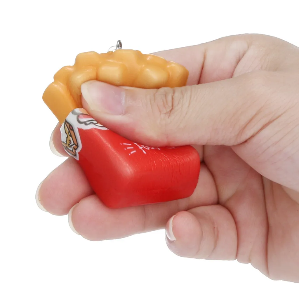 French Fries Toys Elastic PU Stress Relief Toy Kitchen Toys Fast Food Educational Toys Slow Rising Artificial Toy #A