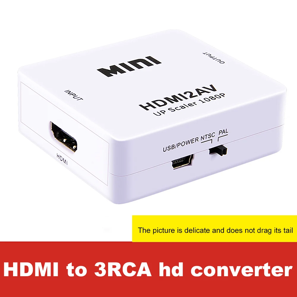 Адаптер-преобразователь HDMI-совместимый с AV преобразователь HD видео