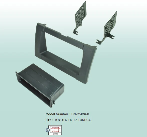 Car Fascias Аудио Панель рамка Dash комплект для Tundra 2014 2015 2016 2017 | Автомобили и мотоциклы