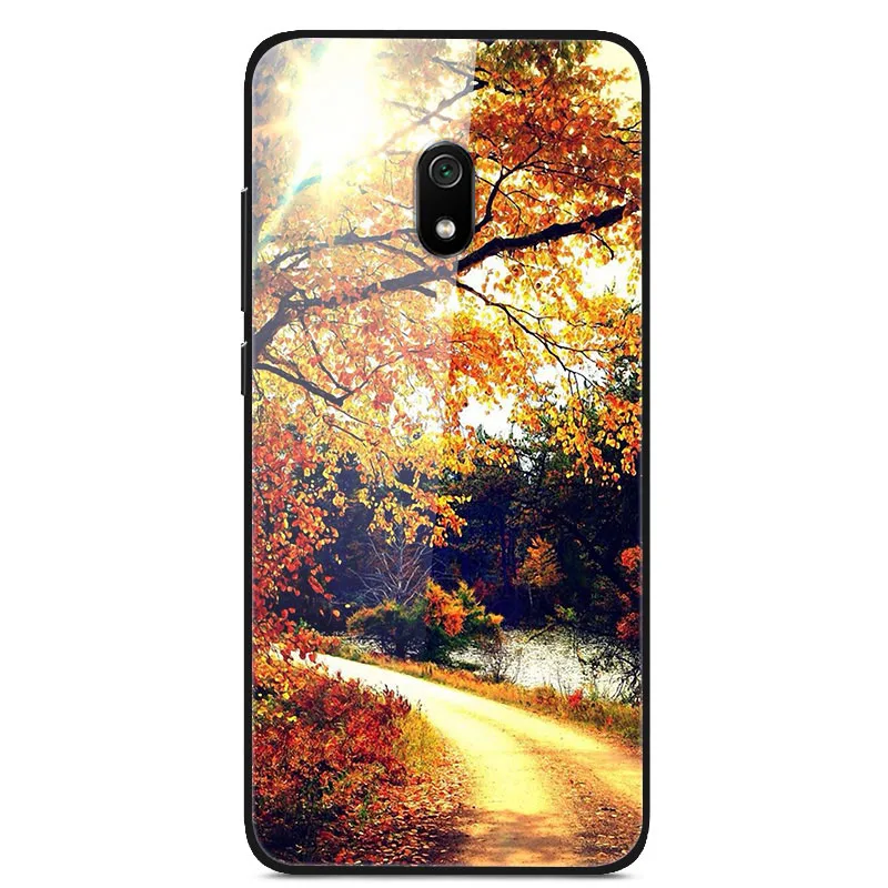 Для Xiaomi Redmi 8A чехол из закаленного стекла жесткий чехол для телефона для Xiaomi Redmi 8A TPU бампер чехол s для Redmi 8A Redmi8A 8 A - Цвет: 51