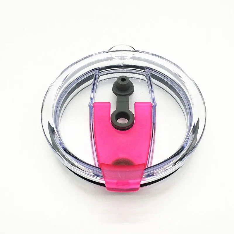 rose red lid Защита от проливов крышка закупорка бутылок крышка рукава ручки держатель кружки сумка для 30 rtic кружка Yeti чашка для воды - Цвет: rose red lid