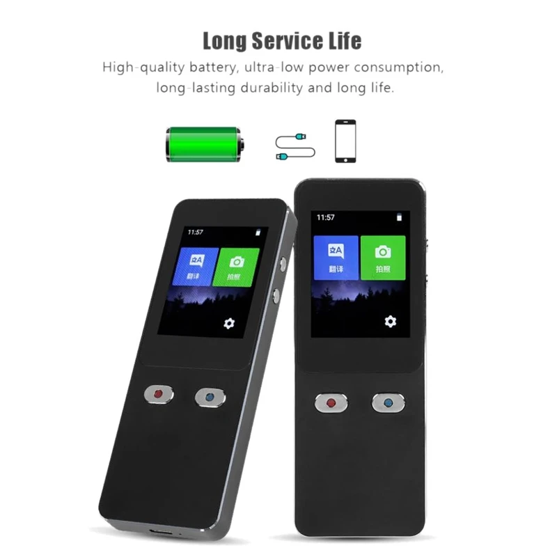 T9 Portable Smart Wireless Voice Translator Overseas Travel Real Time Translators Support 27 Languages Translation
