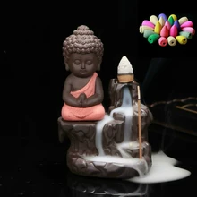 50 cones+ burners creative home decoration small monks and monks Review back incense burning for use in teahouses
