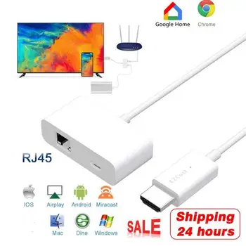 

Multimedia Transfer Wire MagicEther to HDMI Wireless WiFi Dongle Airplay Mirror Screen HD TV Adapter for Android iOS Window Mac