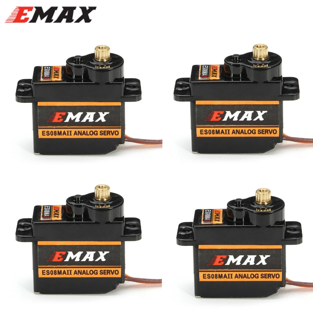 4 шт./лот 100% оригинальный EMAX ES08MA II Mini металлическая Шестерня Аналоговый