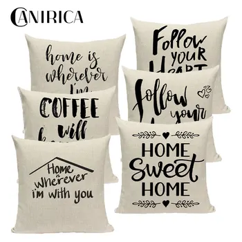 

Linen Cushion Cover Nordic Letter Decorative Pillows for Living Room Pillow Cover Home Decor Modern Home Decor Gift