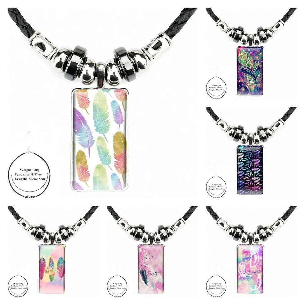 Абстрактное Искусство Животные перо красочный дизайнерский для унисекс стекло