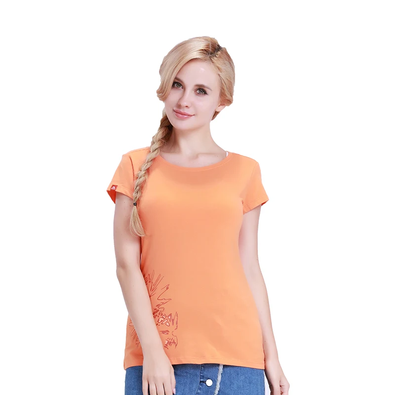 ROYALWAY спортивные женские футболки из хлопка, удобные дышащие футболки с коротким рукавом и круглым вырезом