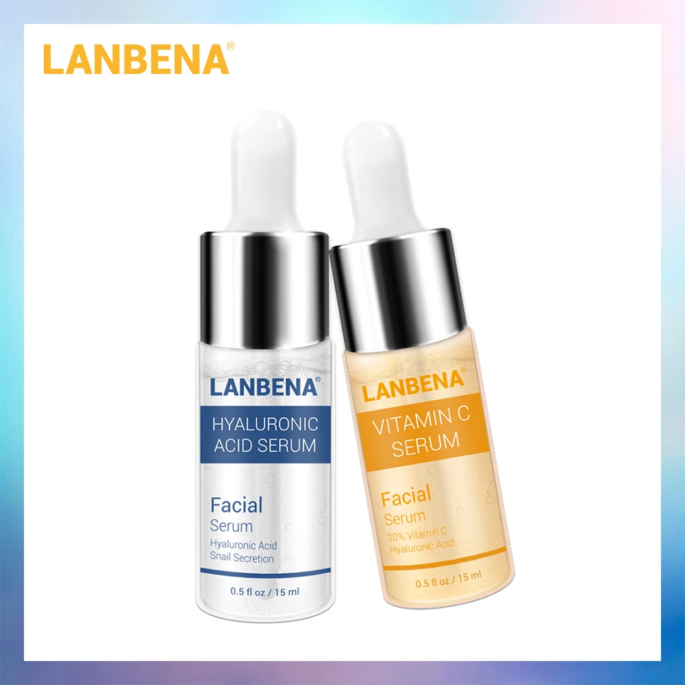 Сыворотка с витамином С LANBENA + гиалуроновой кислотой Омолаживающая увлажняющая