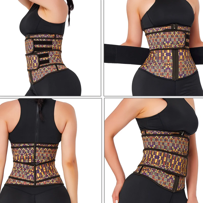 HEXIN латексный женский тренажер для талии корректор фигуры пояс похудения с 7