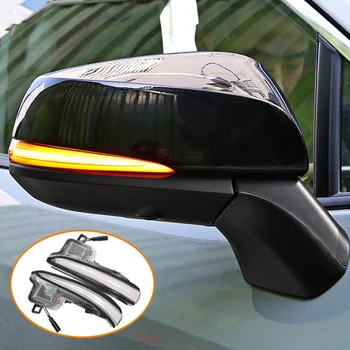 

Flowing Water Blinker Side Mirror Indicator For Toyota Alphard Vellfire AH30 16-19 RAV4 19-20 Highlander LED Turn Signal Light