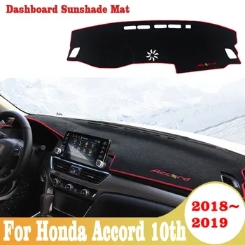 

For Honda Accord 10th 2018 2019 Car Dashboard Covers Mat Shade Cushion Pad Carpets Accessories