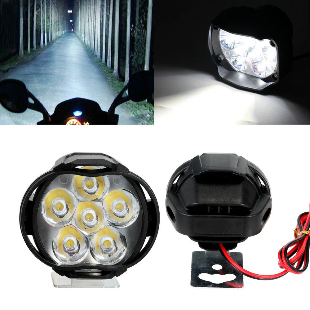 

Universal DC 9V-85V Motorcycle E-bike Scooters LED Headlight DRL Daytime Running Lights Spotlight Auxiliary Fog Lamp and Switch