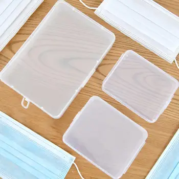 

Plastic Portable Transparent Anti-dust Mask Storage Box Dustproof Pollution-Free Face Masks Container Disposable Mask Case