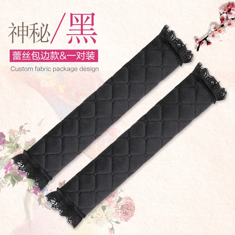 KKYSYELVA 2 шт. автомобильный ремень безопасности кожаный автомобильный ремень безопасности наплечный коврик авто Стайлинг Аксессуары для интерьера