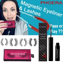 PHOERA Магнитная подводка для глаз для Магнитные ресницы быстрая сушка легкая одежда длинная жидкость длительного эффекта подводка для глаз водостойкая пот TSLM1