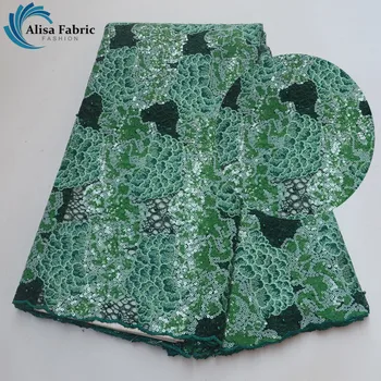 

Latest Sequins Design Double Layer Net Lace African Lace Fabrics With Beads 2019 African Lace Fabric With Embroidery For Sewing