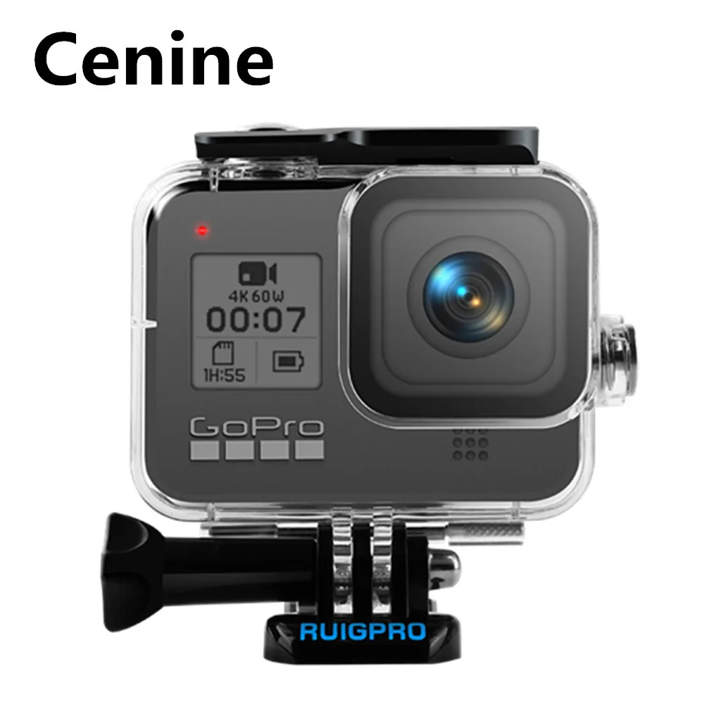 Подводный водонепроницаемый чехол для камеры Go Pro Hero 8 защитная рама 45 м Gopro черные