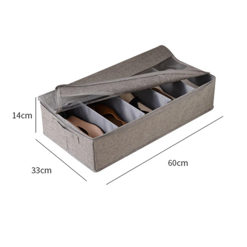  Foldable Waterproof and Dustproof Storage Shoe Box Washable Storage Box Bedroom Bed Bottom Debris S