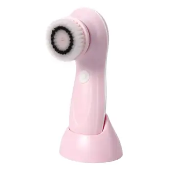

1set USB Rechargeable Facial Cleansing Brush Waterproof Electric Face Cleaner Scrubber With 3 Replaceable Brush Heads US Ship