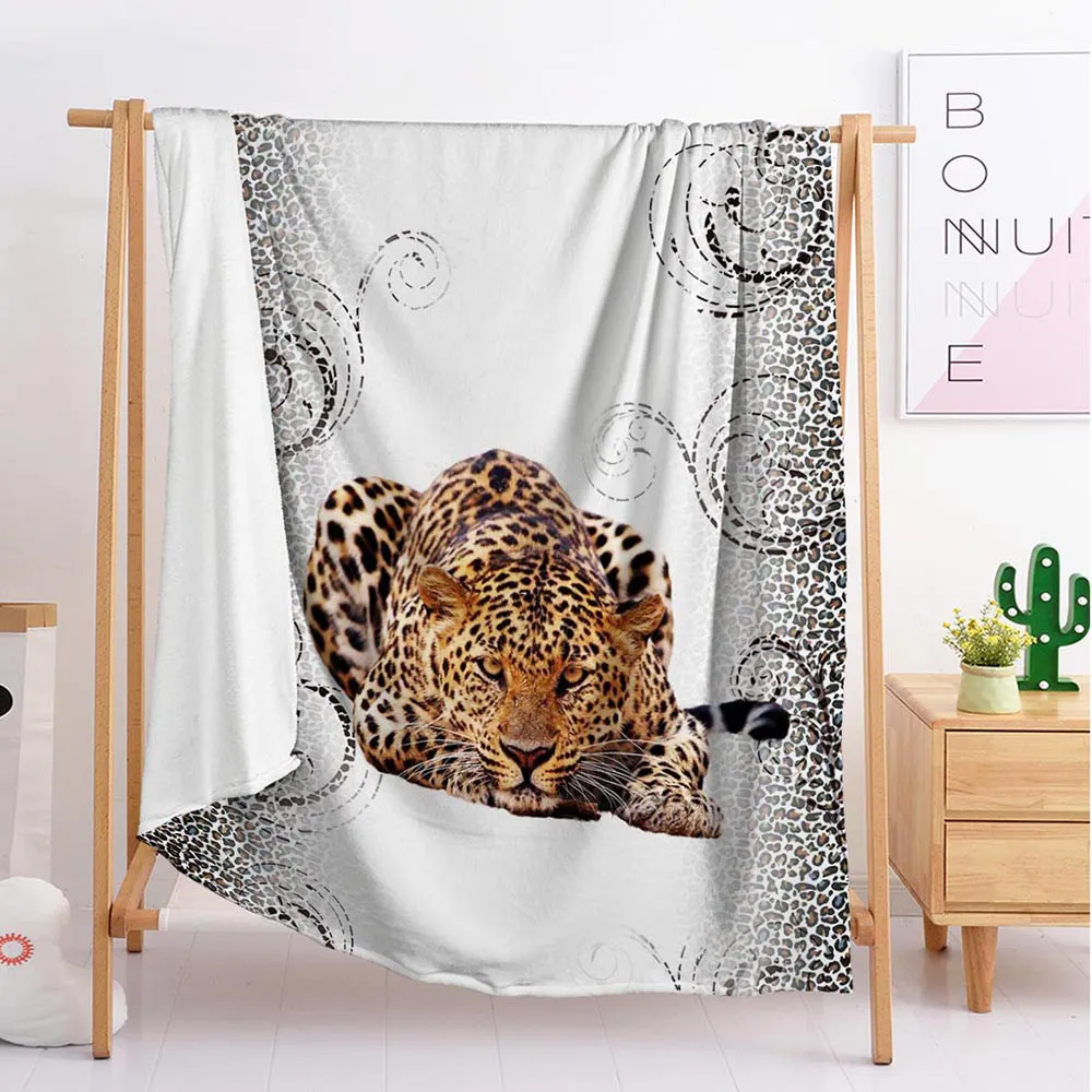 

2020 Tiger animal Custom blankets Large and small size throw blanket tapestry sleeping blanket flannel blanket bedding