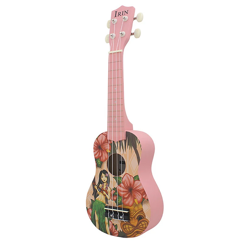 21-дюймовое розовый Сопрано Гавайская гитара укулеле Гитары 4 строки баллада Гавайская Гитары девушка инструмент для начинающих