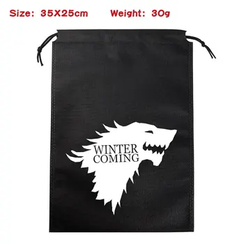 

Game Of Thrones Cosplay Props Student Drawstring Bags Non-Woven Fabric Accessories Storage Bag Gift