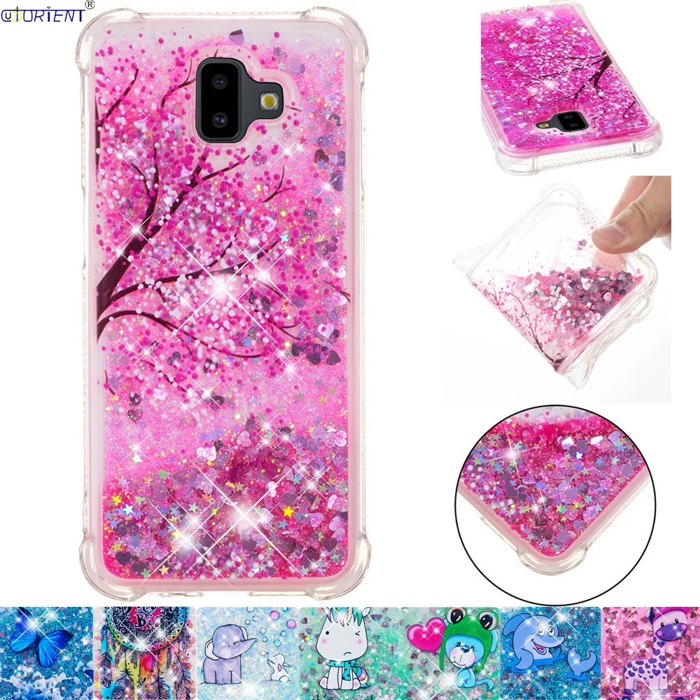 

For Samsung Galaxy J6 Plus J6+ Cute Bling Glitter Cover SM-J610FN/DS SM-J610F/DS Soft Silicone Bumper Case SM J610F/DS J610FN/DS