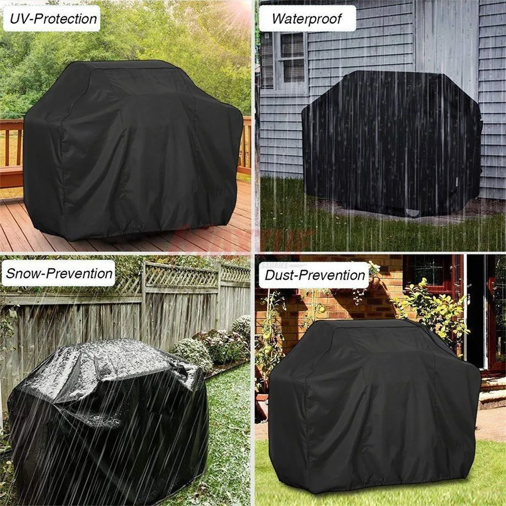 Waterproof BBQ Cover Heavy Duty 28inch BBQ Accessories Grill Cover Rain Barbacoa Anti Dust Rain Gas Charcoal Electric Barbeque