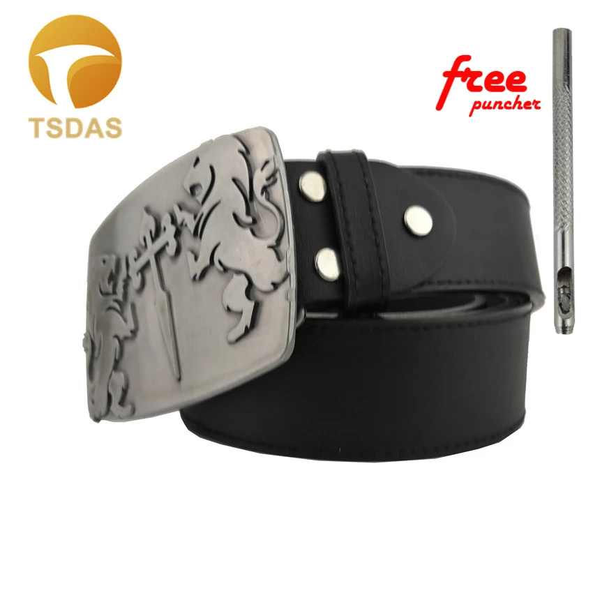 Модный мужской ремень с двумя львами и пряжкой крестом|lion buckle|lion buckle beltlion belt |