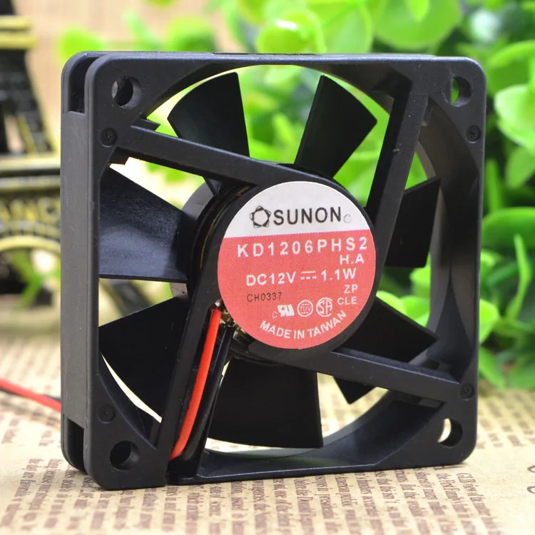 KD1206PHS2 12V 1,1 W 6 см 6015 защиты электродвигателя Вентилятор охлаждения