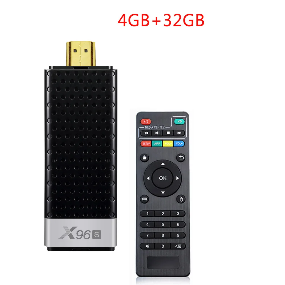 4 32CGB Смарт ТВ приставка X96S 2 Гб 16 Гб 4G 32 ГБ Android 8,1 ТВ приставка 5,0 WiFi Bluetooth 1000M медиаплеер x96 ТВ приставка android tv Stick - Цвет: 4 32CGB
